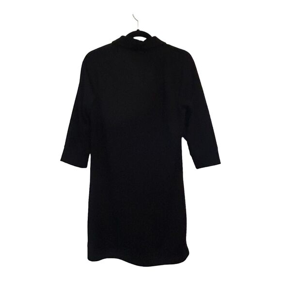 Chico’s Zenergy Half-zip Dress Black Misses Size 0 (US S/4) LBD Active Pockets - Picture 2 of 16